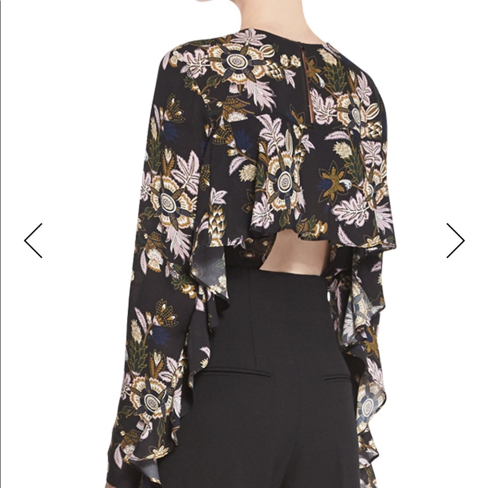 A.L.C Floral Open Back Top